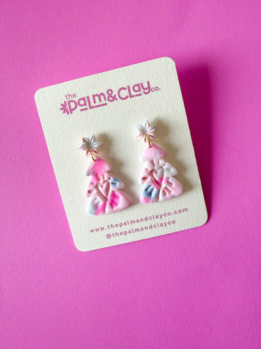 Pastel Marble Christmas Trees