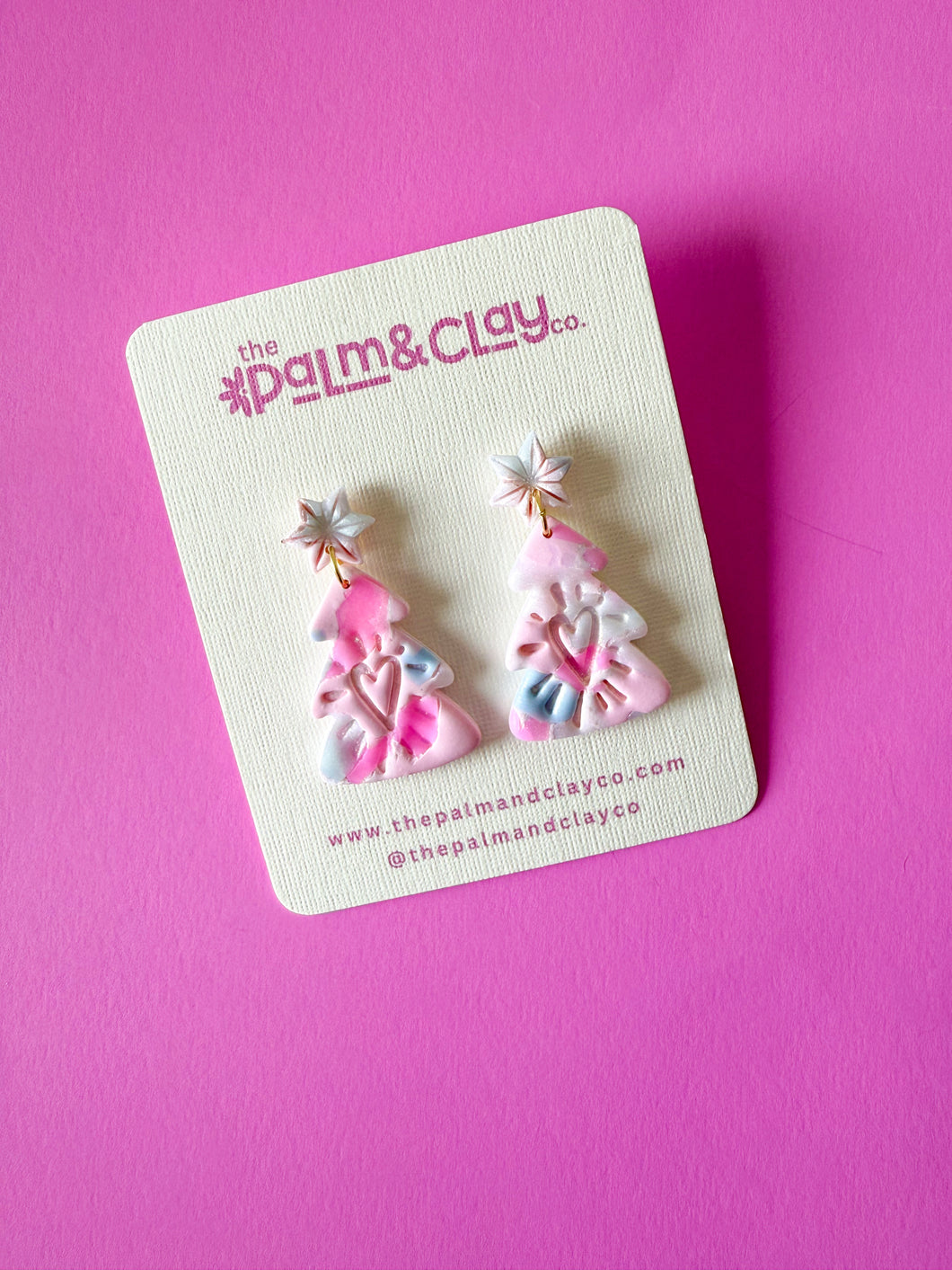 Pastel Marble Christmas Trees