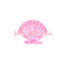 Load image into Gallery viewer, Custom Pink and Orange Seashell Sticker