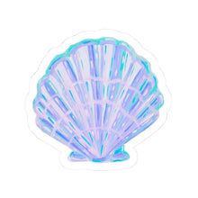 Load image into Gallery viewer, Blue Seashell Sticker