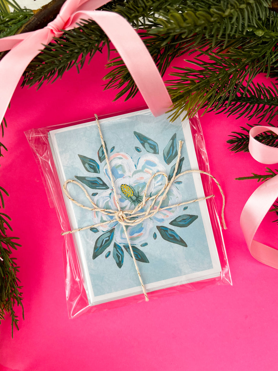 Single Magnolia Card Set