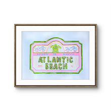 Load image into Gallery viewer, Atlantic Beach Sign Print