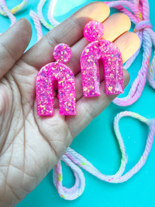 Pink Glitter Arches