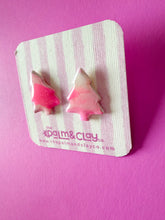 Load image into Gallery viewer, Pink Marble Tree studs