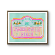 Load image into Gallery viewer, Jacksonville Beach Sign Print