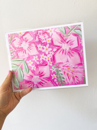 Hey Hey Pink Bouquet Print