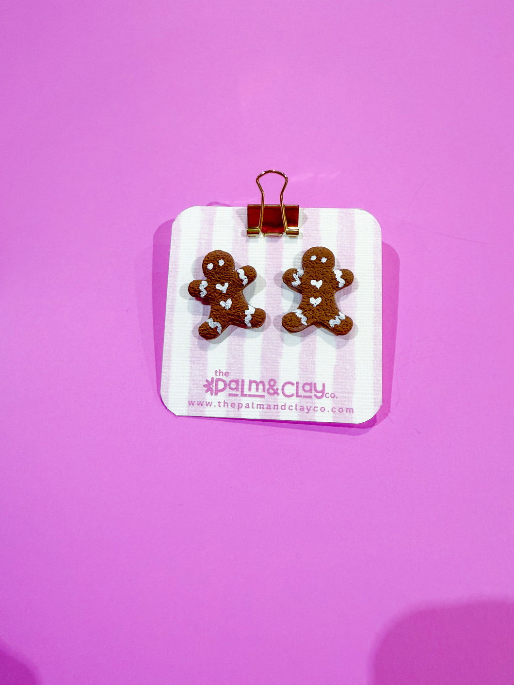 Gingerbread man studs