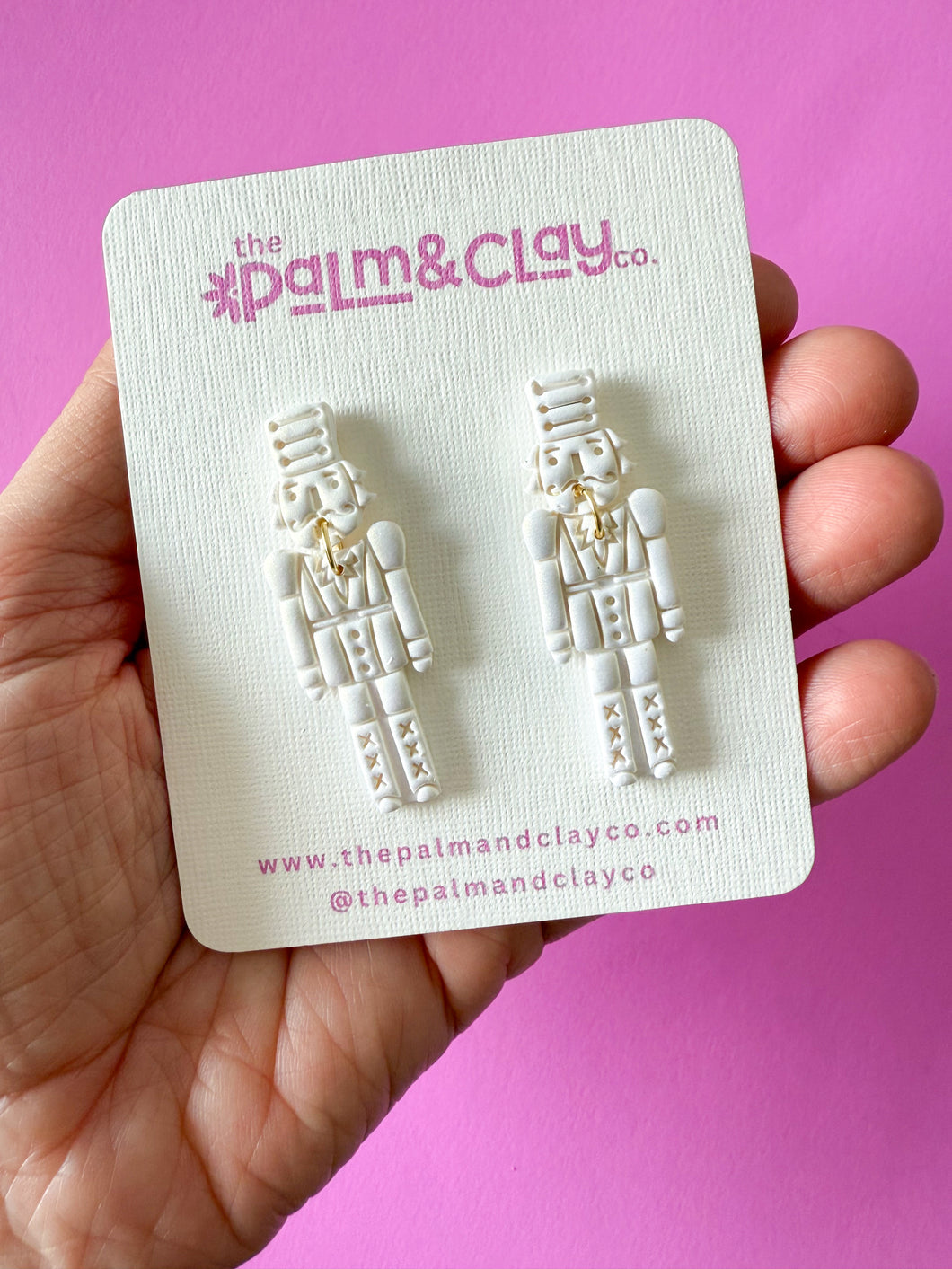 White Shimmer Nutcracker