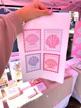 Load image into Gallery viewer, Jax Beach Stamps Tea Towel