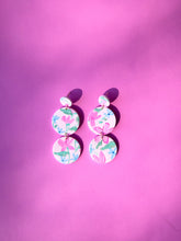 Load image into Gallery viewer, Petal Party in Circle Dangle
