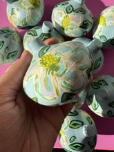 Load image into Gallery viewer, Magnolia hand painted ceramic ornaments
