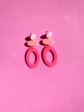 Load image into Gallery viewer, Pink Color Block Dangle