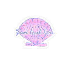 Load image into Gallery viewer, Custom Lavender Shell Sticker