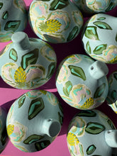 Load image into Gallery viewer, Magnolia hand painted ceramic ornaments