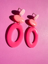 Load image into Gallery viewer, Pink Color Block Dangle