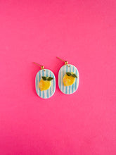 Load image into Gallery viewer, Lemon Striped Earrings