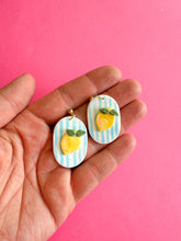 Load image into Gallery viewer, Lemon Striped Earrings