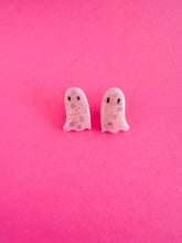 Load image into Gallery viewer, Pink Sparkle Ghost Stud