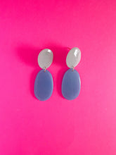 Load image into Gallery viewer, Blue and Aqua Translucent Earrings