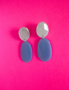 Blue and Aqua Translucent Earrings