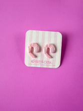Load image into Gallery viewer, Pink Shimmer Shrimp Stud