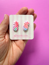 Load image into Gallery viewer, Neon Pineapple Studs