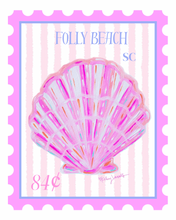 Load image into Gallery viewer, Folly Beach Stamp Print