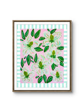 Load image into Gallery viewer, Magnolia with Blue Stripes Print