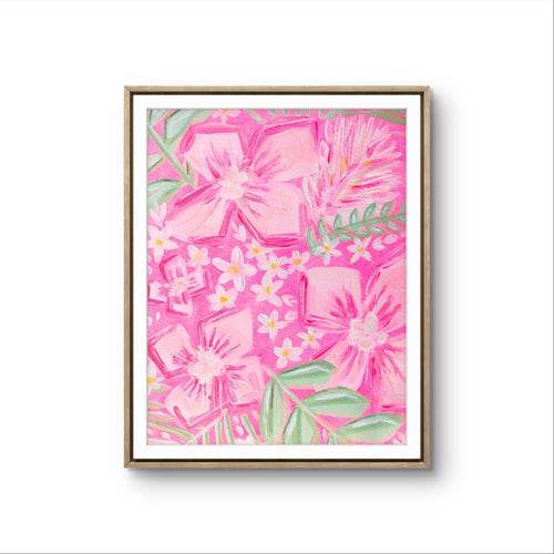 Hey Hey Pink Bouquet Print